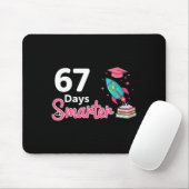 Tapis De Souris Happy 67 Days Smarter School Student Teacher Kids  (Avec souris)