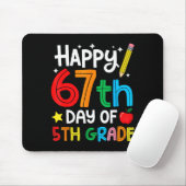 Tapis De Souris Happy 67th Day Of 5th Grade Teacher Student Six Se (Avec souris)