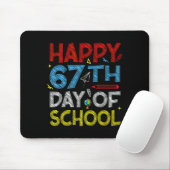 Tapis De Souris Happy 67th Day Of School - Funny Students Teachers (Avec souris)