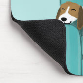 Tapis De Souris Happy Canch Chien - Jote Beagle Illustration d'art (Coin)