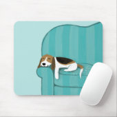 Tapis De Souris Happy Canch Chien - Jote Beagle Illustration d'art (Avec souris)