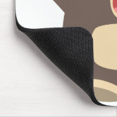 Tapis De Souris Happy Cartoon Black Bear mousepad (Coin)