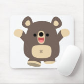 Tapis De Souris Happy Cartoon Black Bear mousepad (Avec souris)