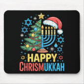 Tapis De Souris Happy Chrismukkah Holiday Christmas And Hanukkah S (Devant)