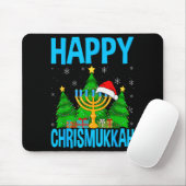 Tapis De Souris Happy Chrismukkah Santa Hat Christmas Hanukkah Sle (Avec souris)