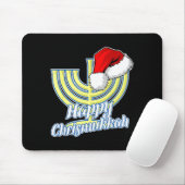Tapis De Souris Happy Christmukkah Hanukkah Christmas  (Avec souris)