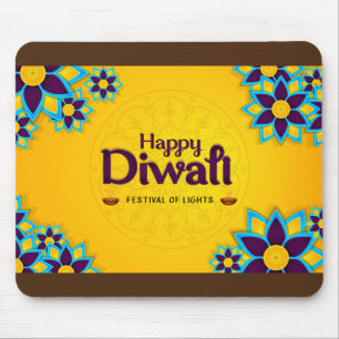 Tapis De Souris Happy Diwali - Festival des lumières