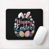 Tapis De Souris Happy Easter Bunny Spring Easter Egg Easter Shirts (Avec souris)