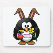 TAPIS DE SOURIS "HAPPY EASTER" PENGUIN BUNNY (Devant)