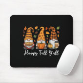 Tapis De Souris Happy Fall Y'all Gnome Citrouille Automne Thanksgi (Avec souris)
