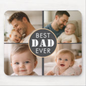 Tapis De Souris Happy Father’s Day Photo | Custom Dad Ever (Devant)