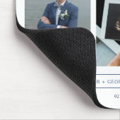 Tapis De Souris Happy First Wedding Anniversary 3 Photos Collage (Coin)