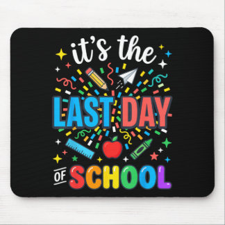 Tapis De Souris Happy Funny Retro Teacher Student Summer Last Day