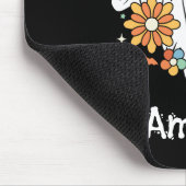 Tapis De Souris Happy Ghost Retro Hippie Vibe (Coin)