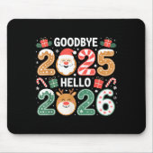 Tapis De Souris Happy Goodbye 2025 Hello 2026 Festive New Year Loo (Devant)