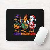 Tapis De Souris Happy Hallothanksmas Duck Lover Halloween Merry Ch (Avec souris)