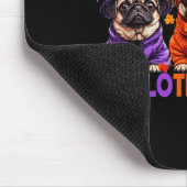 Tapis De Souris Happy Hallothanksmas Funny Pug Halloween Thanksgiv (Coin)