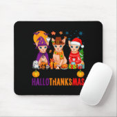 Tapis De Souris Happy Hallothanksmas Sphynx Cats Halloween Thanksg (Avec souris)