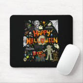 Tapis De Souris Happy Halloween (Avec souris)