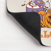 Tapis De Souris Happy Halloween café brasse (Coin)