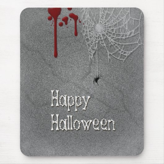 Tapis De Souris Happy Halloween Éffrayant Gravestone (Devant)