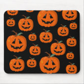 Tapis De Souris Happy Halloween Jack-o'-lantern Illustration Art (Devant)
