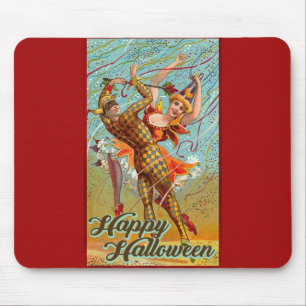 Tapis De Souris Happy Halloween Retro Poster