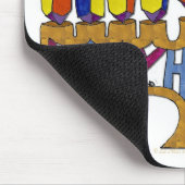 Tapis De Souris Happy Hanukkah Dreidels Menorah (Coin)