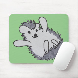 Tapis De Souris Happy Happy Cute Hedgehog Mousepad