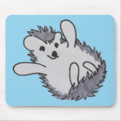 Tapis De Souris Happy Happy mignon hérisson Mousepad (Devant)