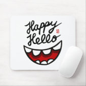 Tapis De Souris Happy Hello (Avec souris)