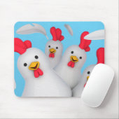 Tapis De Souris Happy hen (Avec souris)