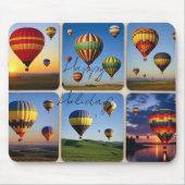 Tapis De Souris Happy Holidays-Hot Air Balloons (Devant)