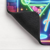 Tapis De Souris Happy Hour Sign On Rainbow Brick (Coin)