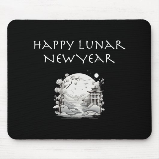 Tapis De Souris Happy Lunar New Year Charming Design Gift (Devant)