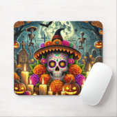 Tapis De Souris Happy Mouse Pads Halloween  (Avec souris)