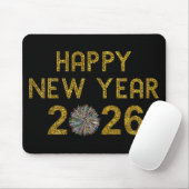 Tapis De Souris Happy New Year 2026 (Avec souris)