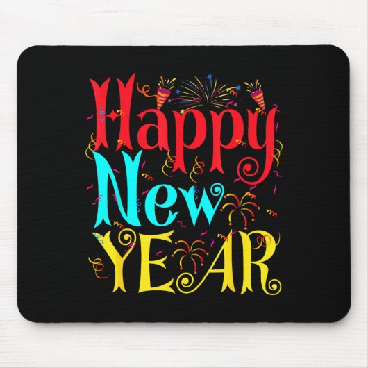 Tapis De Souris Happy New Year 2026 And Merry Christmas New Year E (Devant)