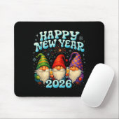 Tapis De Souris Happy New Year 2026 Cute Gnome Party Gift  (Avec souris)
