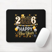 Tapis De Souris Happy New Year 2026 Family Matching New Year Firew (Avec souris)