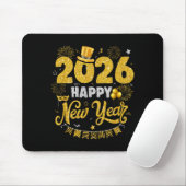 Tapis De Souris Happy New Year 2026 Fireworks New Years Eve Party (Avec souris)
