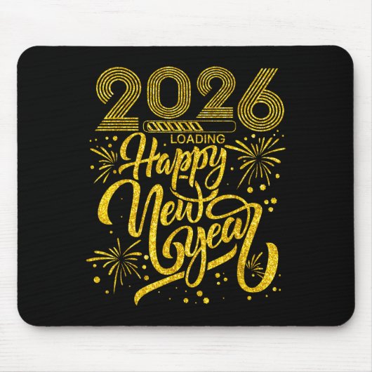 Tapis De Souris Happy New Year 2026 Funny New Years Eve Party Men (Devant)