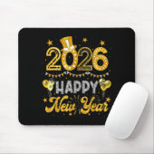 Tapis De Souris Happy New Year 2026 Funny New Years Eve Party Men (Avec souris)