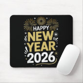 Tapis De Souris Happy New Year 2026 - New Year's Eve 2026 (Avec souris)