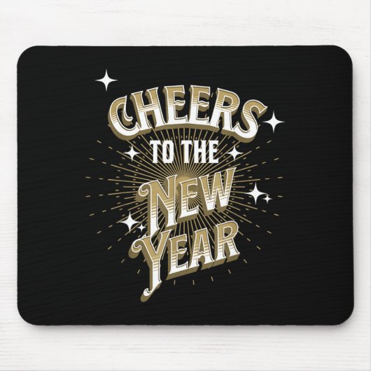Tapis De Souris Happy New Year - Cheers To The New Year (Devant)