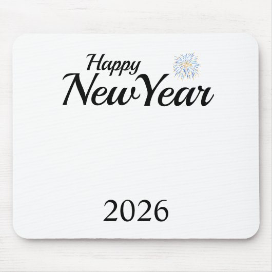 Tapis De Souris Happy New Year Custom Present (Devant)