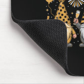 Tapis De Souris Happy New Year Gnome Confetti Fireworks New Year's (Coin)