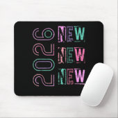 Tapis De Souris Happy New Year New Grace New Praise 2026 New Year' (Avec souris)