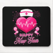 Tapis De Souris Happy New Year Nurses Heartbeat New Years Eve Part (Devant)