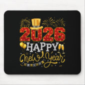 Tapis De Souris Happy New Year Party 2026 Ballon Family Matching C (Devant)